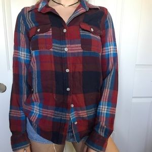 red and blue flannel
